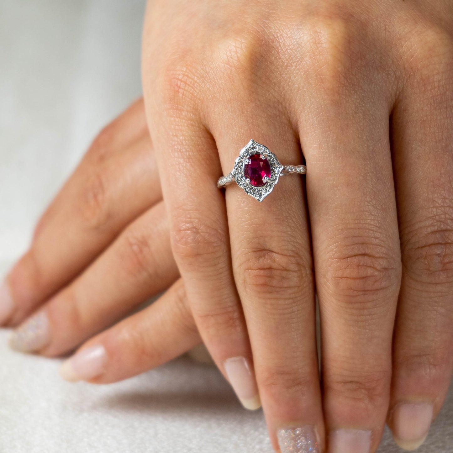 The Antoinette - Ruby & Diamond 1.27 ct